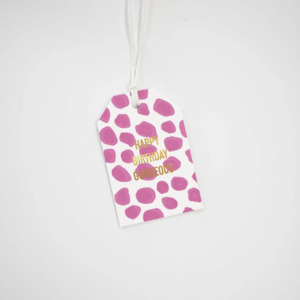Cards Wrapping: Gift Tag - Happy Birthday Gorgeous
