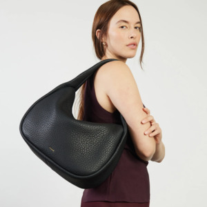 Saben: Hana Shoulder Bag - Black Bubble