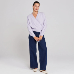 Wrapt Cardigan - Lilac