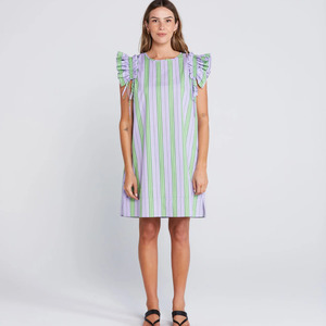 Clothing: Tiesy Dress - Royal Fern