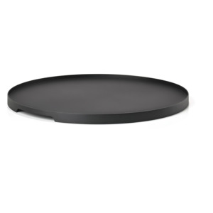 Singles Round Tray - Black