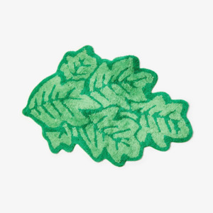 Bed Bath: Leaf Bath Mat - Green