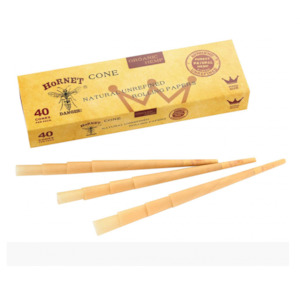 Rolling Papers: Hornet Organic Hemp Pre rolled brown king size