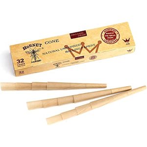 Rolling Papers: HORNET Pre-Rolled Cones, 32 PCS Cones of 1 1/4 Size, Tubes Rolling Papers with Tips (78mm)