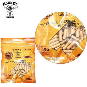 Accessories: Hornet Natural Pre rolled Tips 5mm