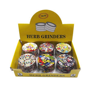 Grinders: D63mm 4 Level Glow in the Dark Grinder 6 Colours