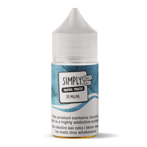 Simply Salts: Simply Tobacco Salts - Menthol Tobacco