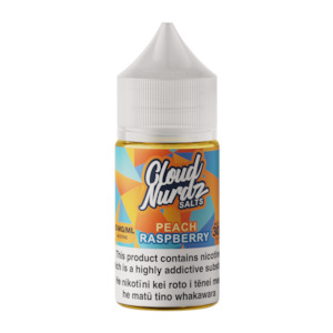 Cloud Nurdz Salt: Cloud Nurdz SALT - Peach Raspberry