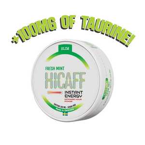 New Gear: HICAFF - Fresh Mint flavoured Caffeine & Taurine Pouches - 100mg