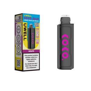 Low Nicotine Vape Juice: UWELL - KOKO Bar L50000 Pod Ice - Grape