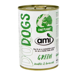 Products: Ami Wet Dog Food Green 400gm - The Vegan Petfood Company