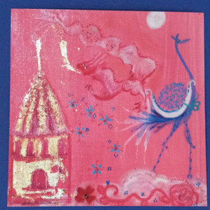 Cards: Large Square printed post cards