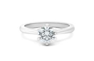 Engagement Rings: Bliss: Brilliant Cut Diamond Solitaire Ring