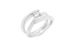 Inspired Collection: Infinity: Brilliant Cut Diamond Solitaire Ring