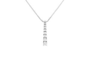 Graduated Diamond Drop Pendant