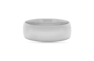 Mens Wedding Rings: Classic Light Dome Band in Titanium