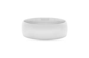 Classic Light Dome Band in Platinum