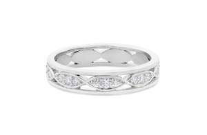 Womens Wedding Rings: Brilliant Cut Diamond Set Infinite Eternity Ring