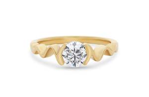 Solitaire Engagement Rings: Seismic: Brilliant Cut Diamond Ring