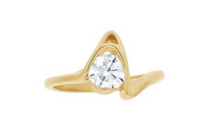Solitaire Engagement Rings: Cove: Brilliant Cut Diamond Ring