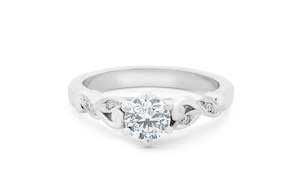 Lullaby: Brilliant Cut Diamond Solitaire Ring