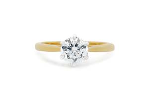 Jolie: Brilliant Cut Diamond Solitaire Ring