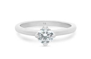 Compass: Brilliant Cut Diamond Solitaire Ring
