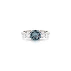 Dress Rings: Sapphire and Diamond Three Stone Ring | 1.98ctw