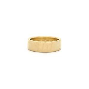 Mens Fine Jewellery: Low Half Round 6.1mm Band in Yellow Gold