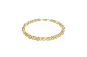 Chains: Entwined Link Bracelet in Yellow Gold
