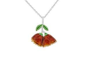 Pōhutukawa Enamel Pendant