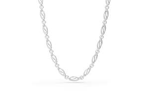 Pendants Necklaces: Legato Chain Necklace in Sterling Silver