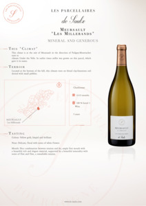 Les Parcellaires de Saulx Meursault Les Millerandes Blanc 2020 750ml