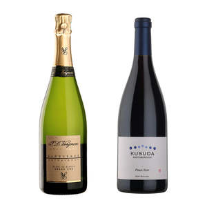 Kusuda Martinborough New Zealand: 2 bottle bundle: Champage J L Vergnon & Kusuda Pinot Noir