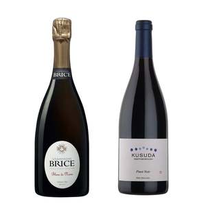 Kusuda Martinborough New Zealand: 2 bottle bundle: Champage Brice & Kusuda Pinot Noir