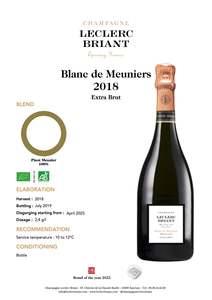 Champagne: Champagne Leclerc Briant Blanc de Meuniers 2015 750ml
