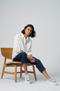 MADLY SWEETLY COLOURWHEEL SHIRT - WHITE