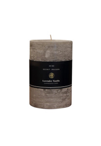 Candles Diffusers: FRENCH COUNTRY MAISON PILLAR CANDLES - LAVENDER VANILLA - 4X6"