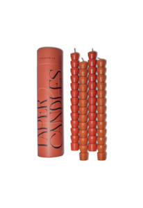Candles Diffusers: TAPER CANDLES - RED 4PK