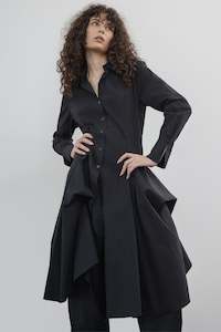 Repertoire Charleton Shirt Dress - Black