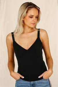 Curate: CURATE CAMI THING CAMISOLE  - BLACK