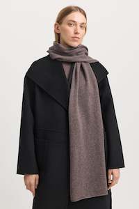 Scarves: TOORALLIE WOOL SCARF - MOCHA