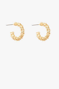 Earrings 1: ANTLER LOLA EARRING - GOLD