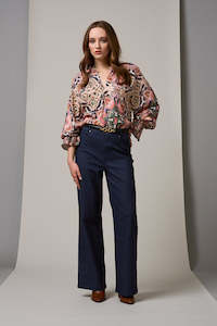 Vogue Denim: LOOBIES STORY SUTTON PANT - MID WASH DENIM