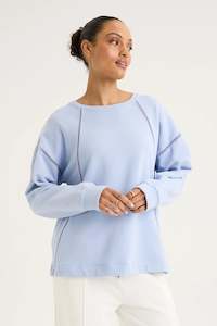 Yarra Trail: YARRA TRAIL GEM LACE SWEAT - RIVER