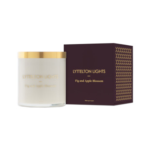 LYTTLETON LIGHTS FIG & APPLE BLOSSOM CANDLE - LARGE