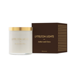 LYTTLETON LIGHTS AMBER & CLOVE CANDLE - MEDIUM