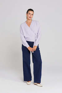 THING THING WRAPT CARDIGAN - LILAC