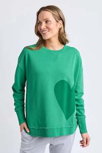ELM ONE HEART CREW - PINE GREEN