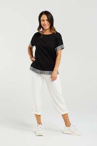 SEDUCE LUNA TOP - BLACK CHECK